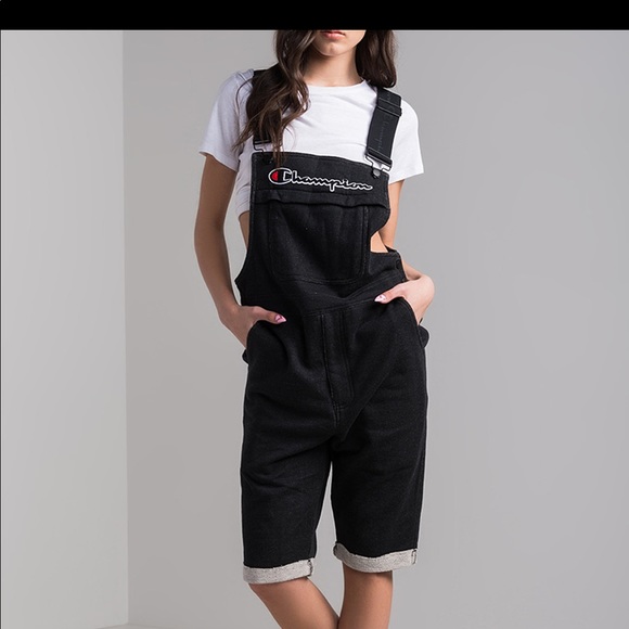 CHAMPION Unisex French Terry Overall Shorts NEW - Picture 2 of 8
